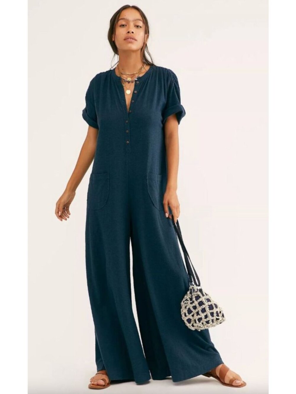 Free People Beach My Go To Jumper Size Medium - Picture 2 of 6
